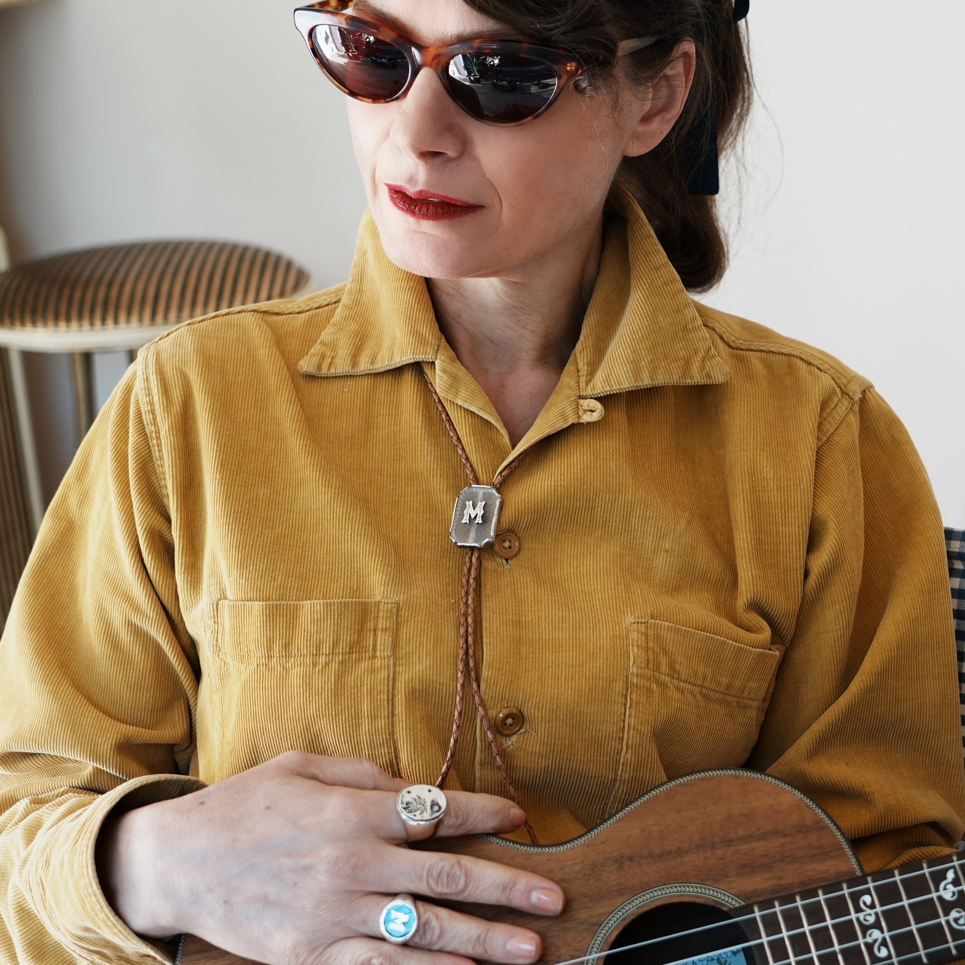 Bolo Tie with Letter