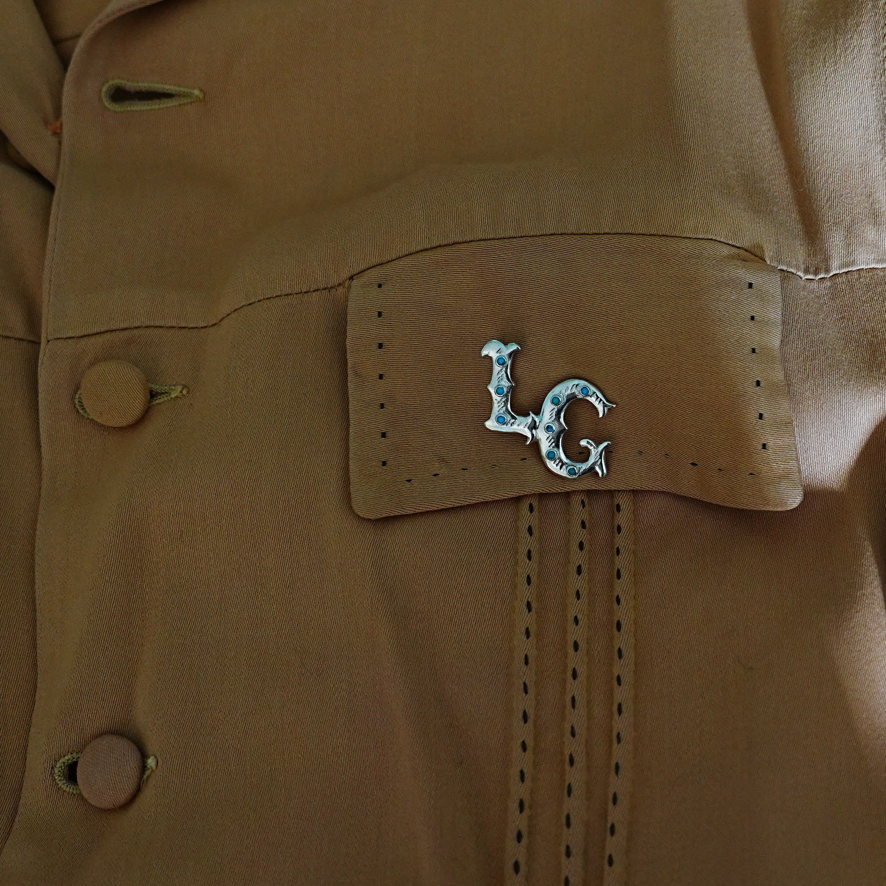 Alphabet Initials Brooch