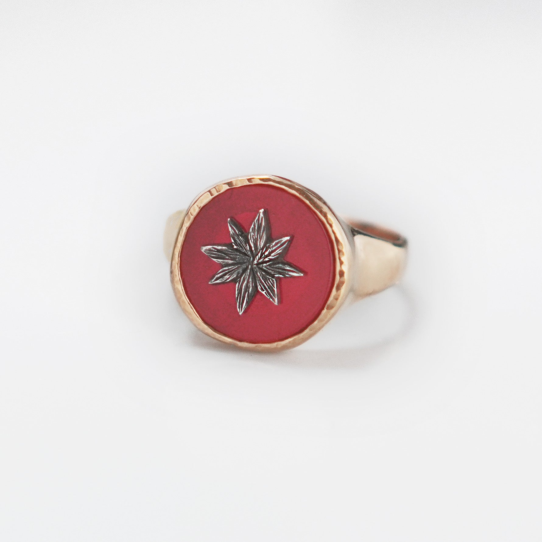 Gold Octogram Ring