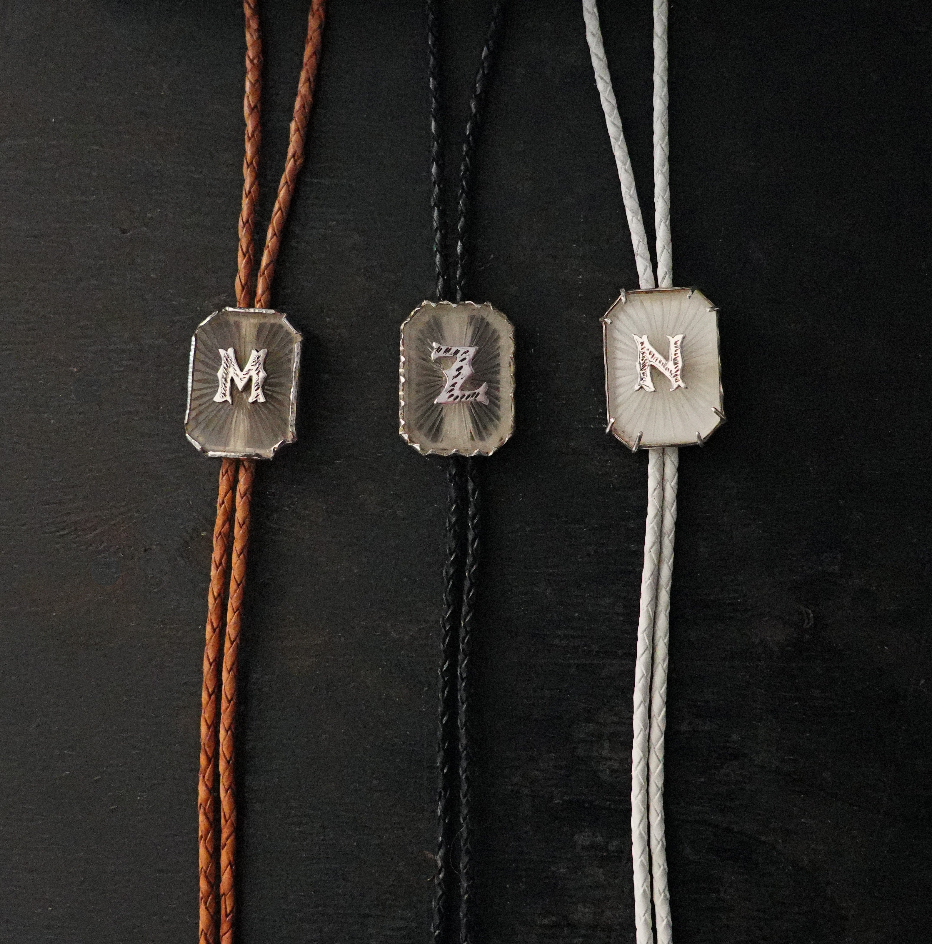 Bolo Tie with Letter