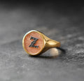 Gold Letter Ring