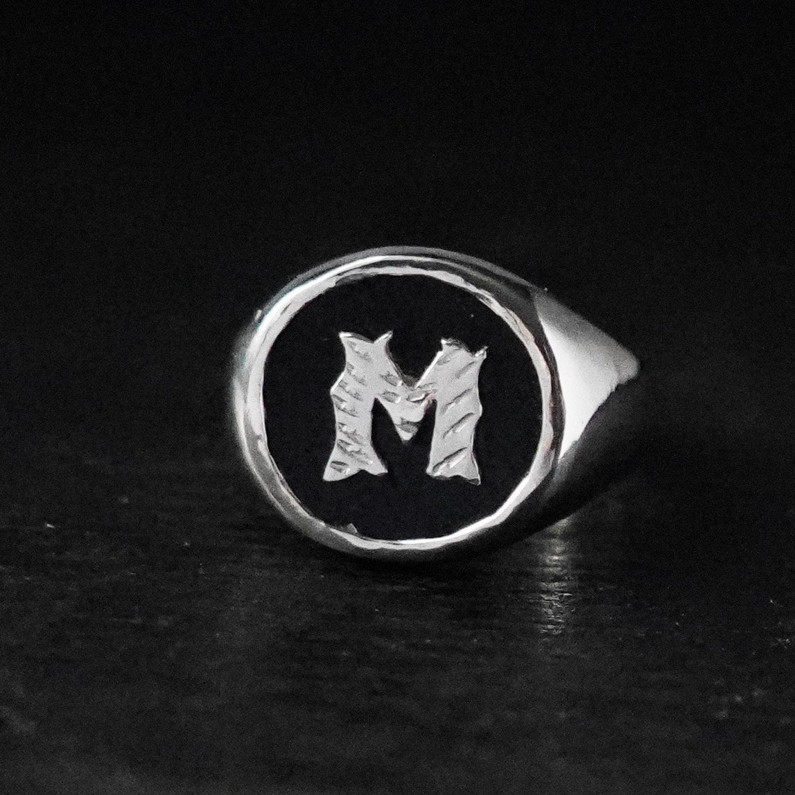 Silver Letter Ring