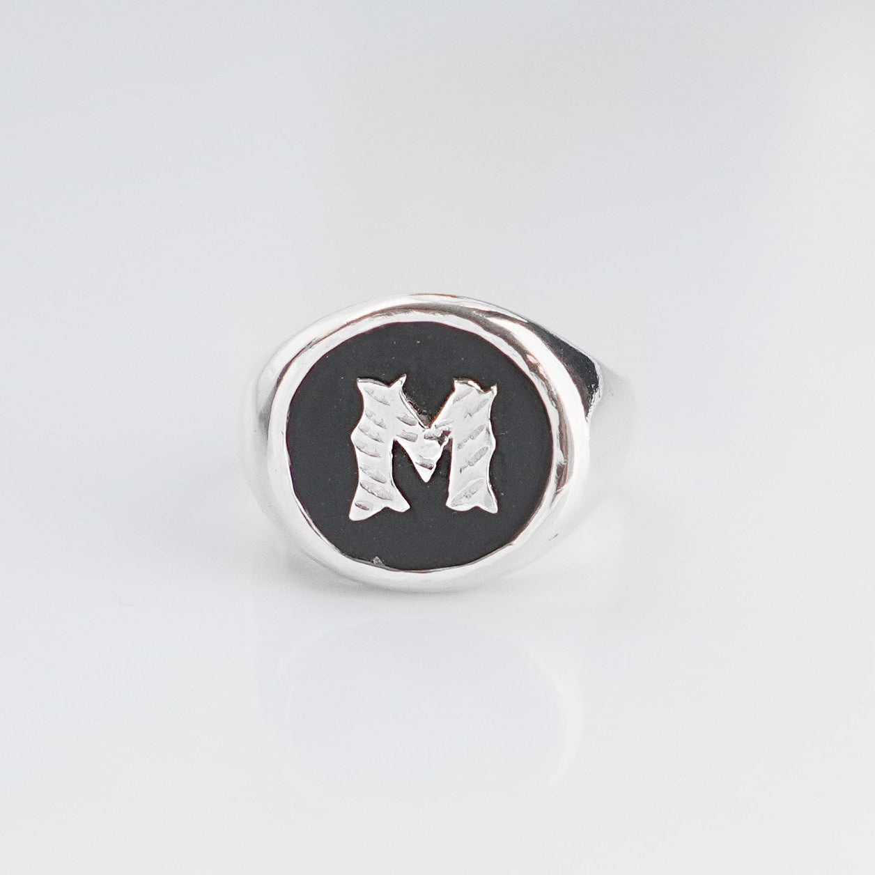 Silver Letter Ring