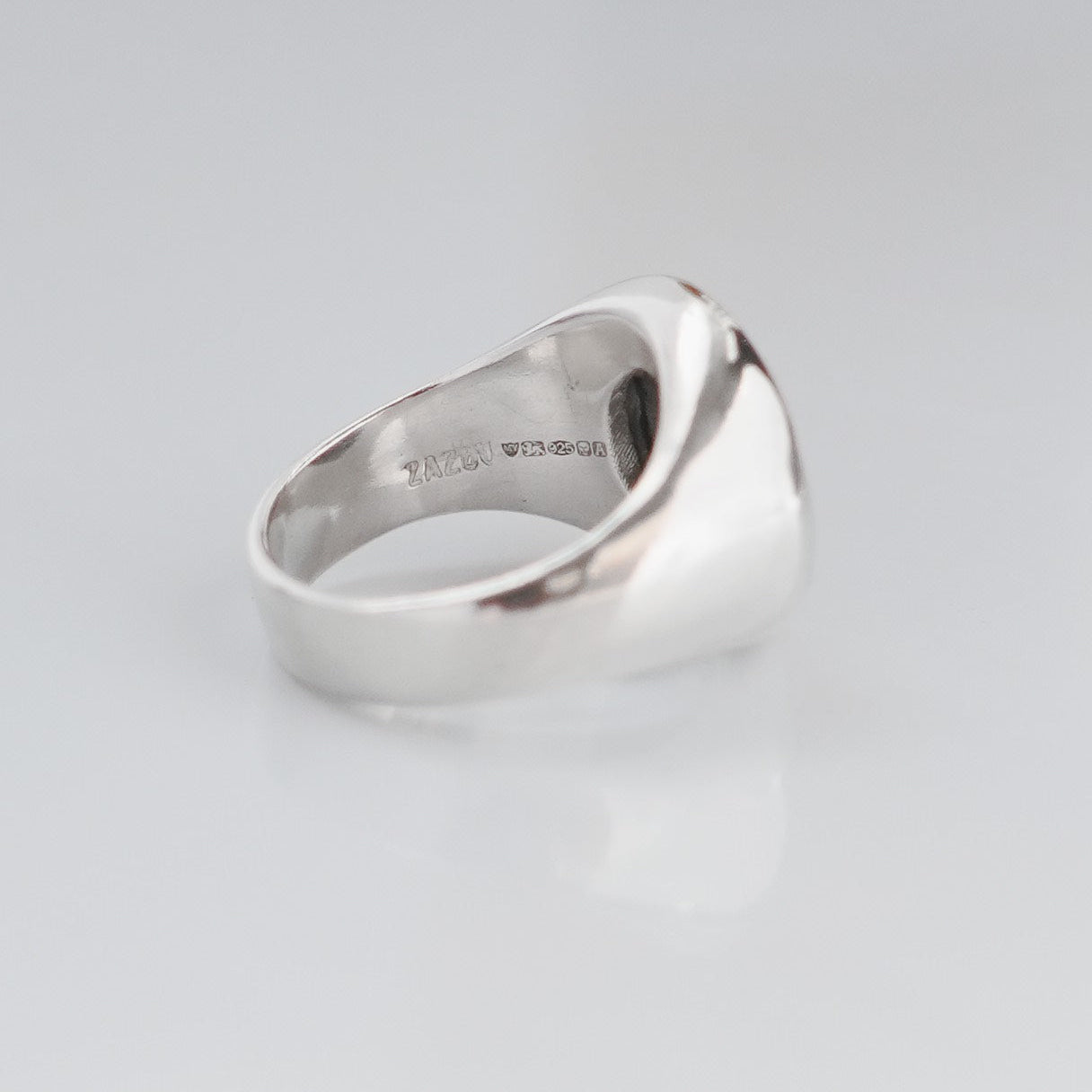 Silver Letter Ring