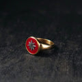 Gold Octogram Ring