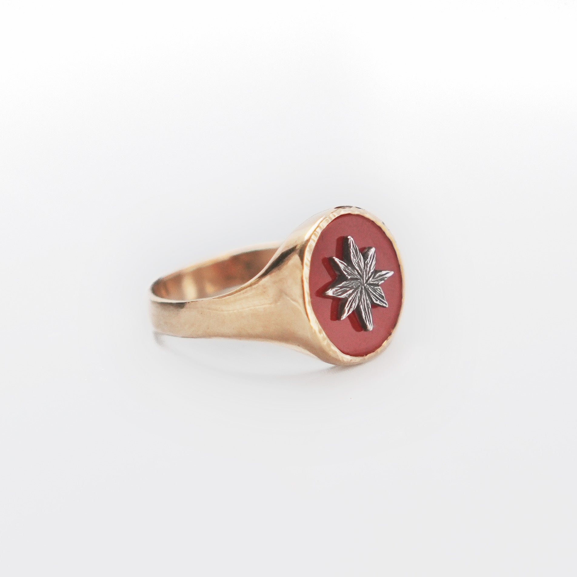 Gold Octogram Ring